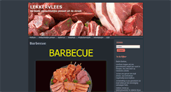 Desktop Screenshot of lekkervlees.be